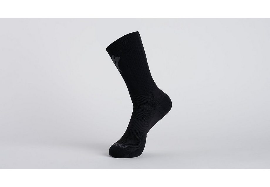 Specialized knit tall sock black/silver xl - Bicycle Warehouse