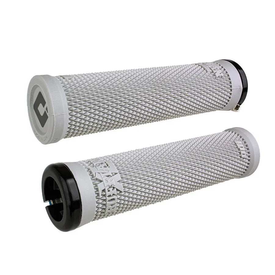 Ruffian XL v2.1 Lock-On Grips - Gray - Bicycle Warehouse