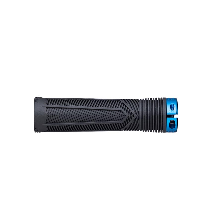RaceFace Chester Grips - Lock-On Black/Blue 34mm - Bicycle Warehouse