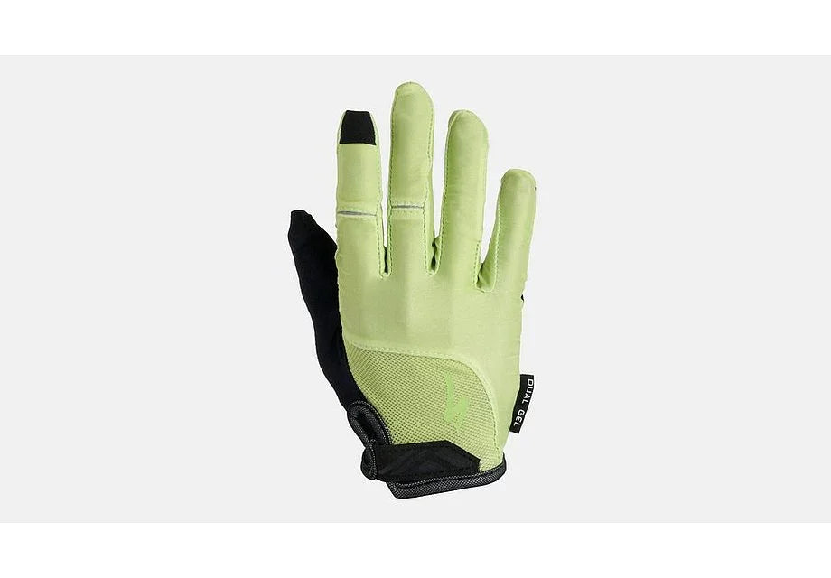 Specialized bg dual gel glove lf wmn limestone l - Bicycle Warehouse