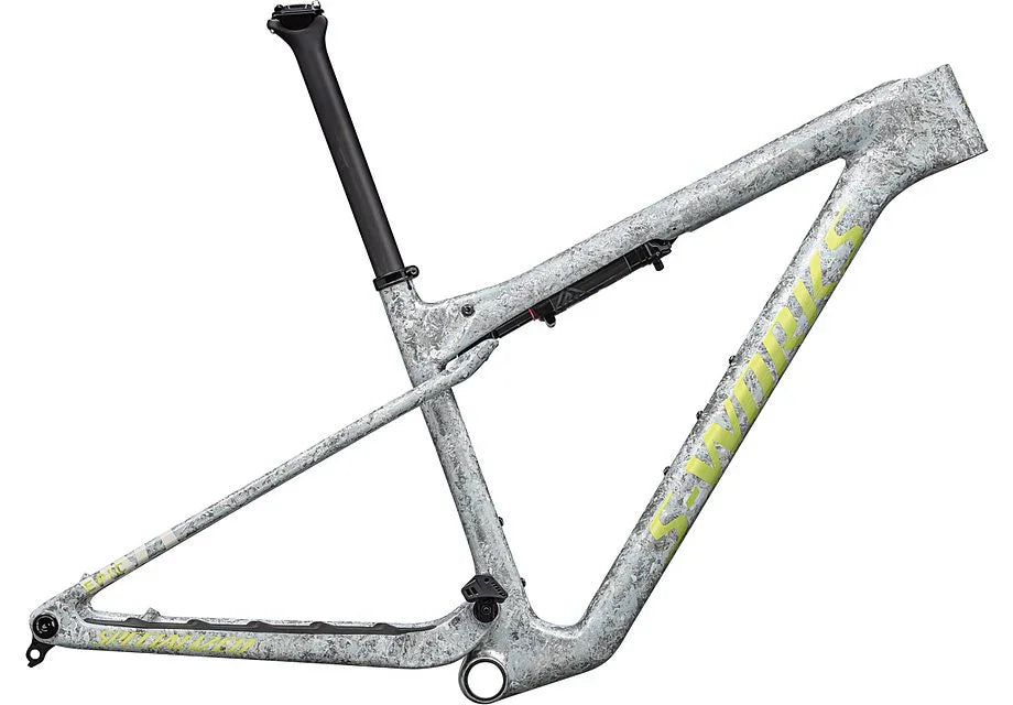 Specialized epic wc S-Works frm frame gloss dune white / ashen grey / sea foam impasto xl - Bicycle Warehouse