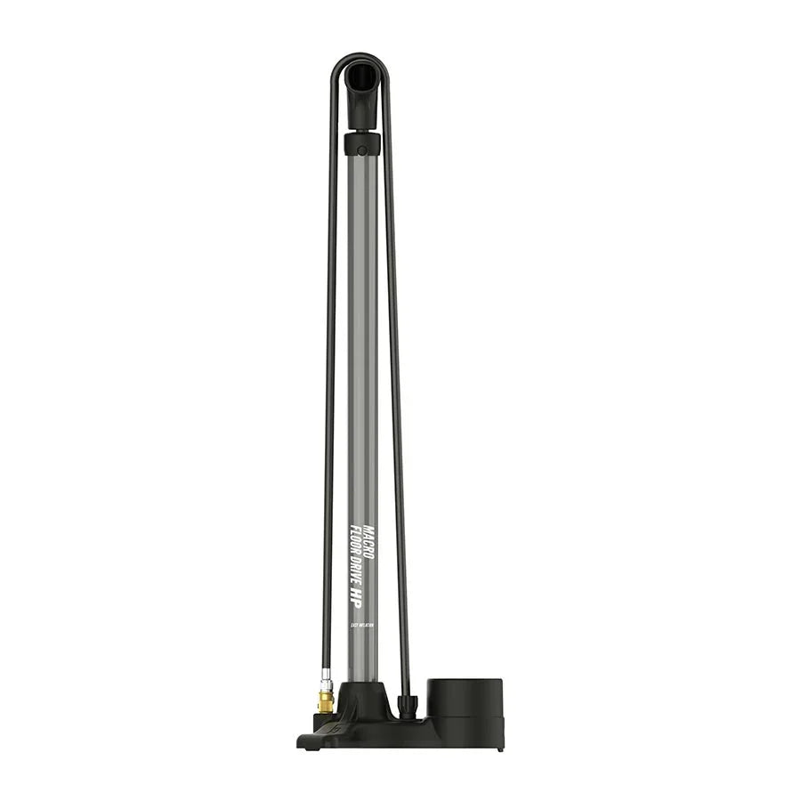 Macro Floor Drive ABS Floor Pump - ABS Chuck 220psi Flat Grey - Bicycle Warehouse