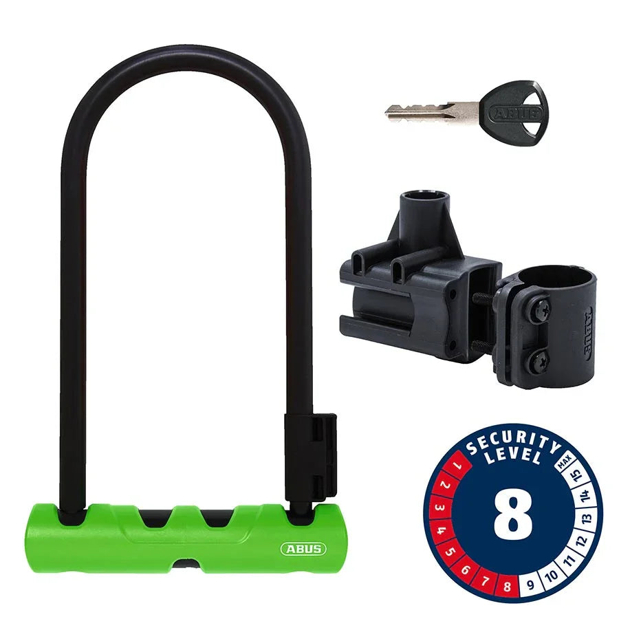 Abus 410K/170HB230 SH Ultra U-Lock - Green - Bicycle Warehouse