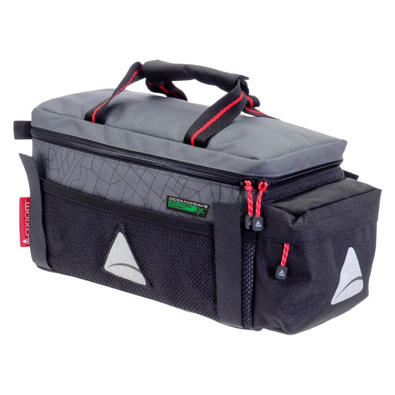 Seymour Oceanweave P9 Trunk Bag Velcro Straps 549 c.i. Grey/Black - Bicycle Warehouse