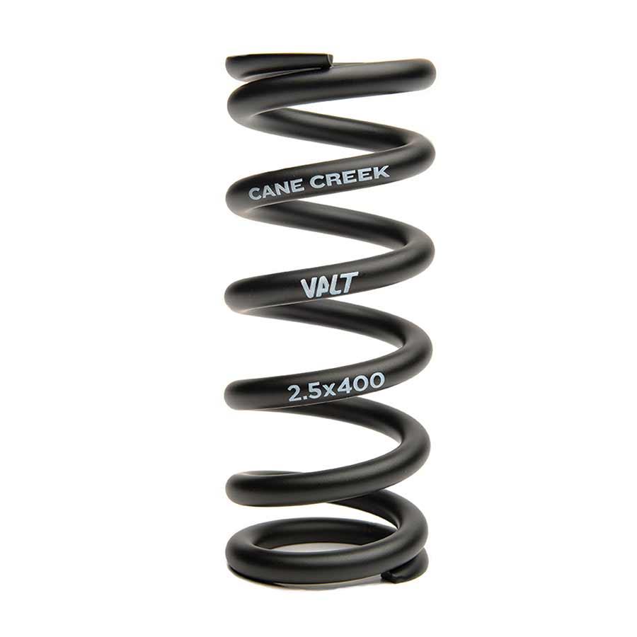 VALT Lightweight Steel Spring Coil Shock 2.50"/63mm x 400lbs BLK - Bicycle Warehouse