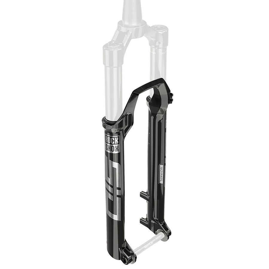 Lower Leg - 29 15x110 Boost Gloss BLK -Sid 35mm Ultimate 100-120mm C1 2021 - Bicycle Warehouse