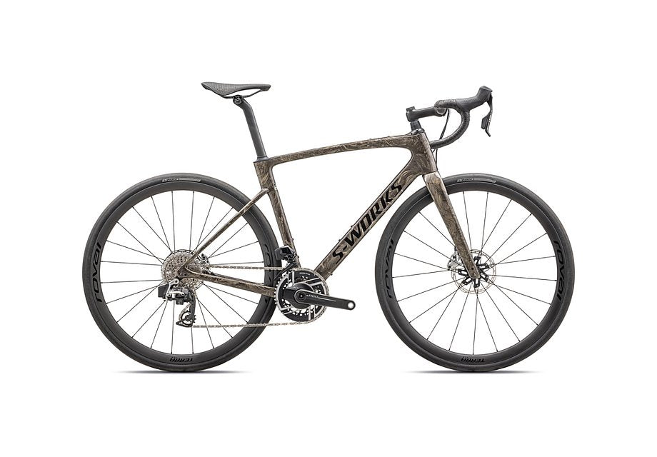 2025 Specialized roubaix S-Works etap bike gloss taupe/gunmetal strata/charcoal 44 - Bicycle Warehouse