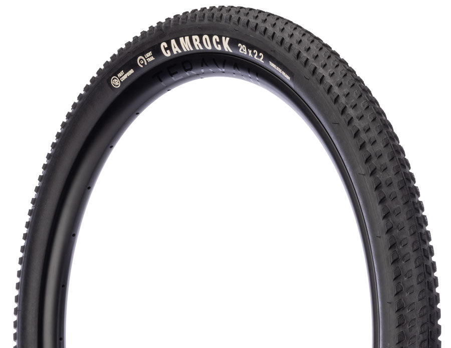 Teravail Camrock Tire - 29 x 2.2 Tubeless Folding BLK Durable Fast Compound