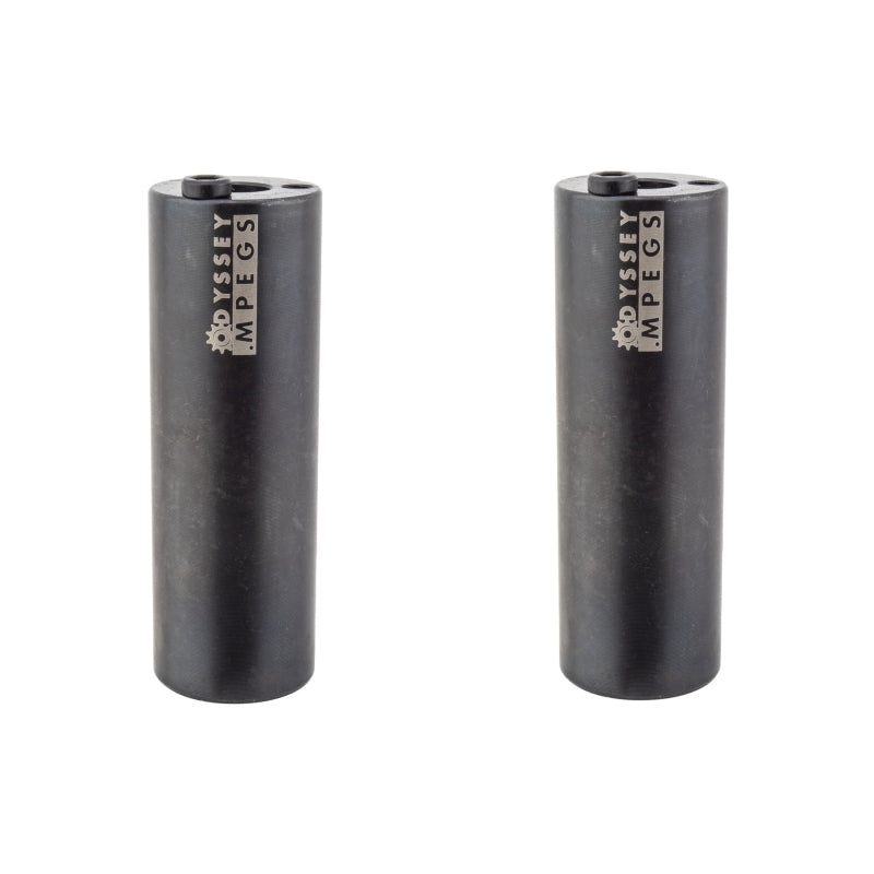 MPEG 14mm Pegs with 3/8" Adaptor Sold In Pairs Black - Bicycle Warehouse