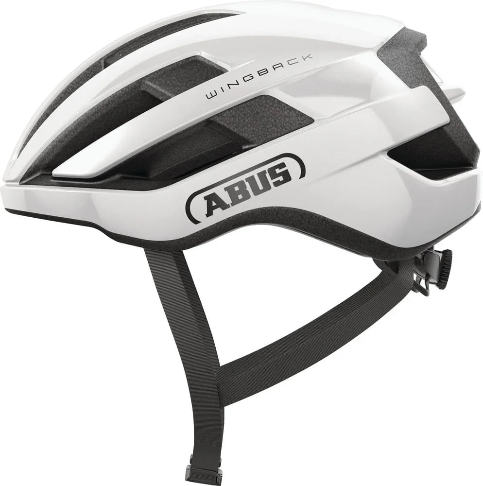 Abus Wingback Helmet - Shiny White - Bicycle Warehouse