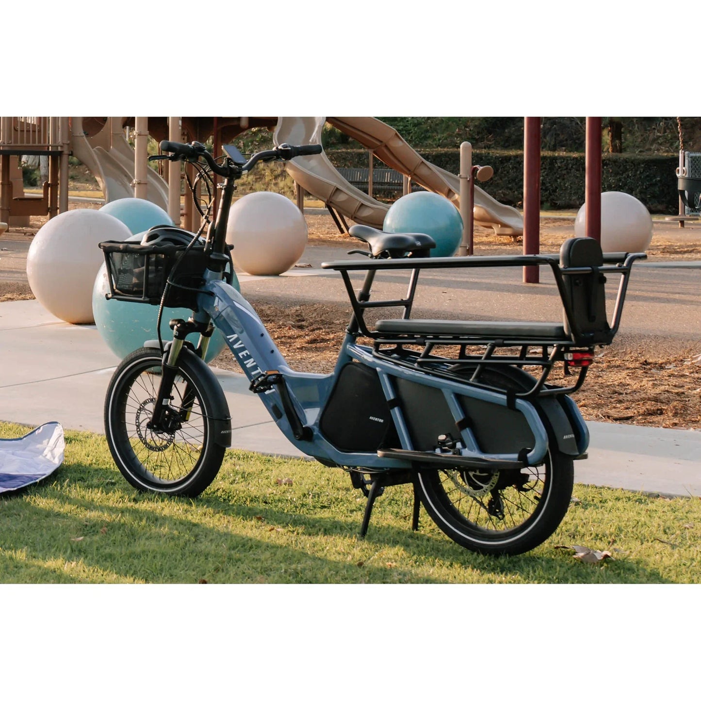 Aventon Abound Cargo E-Bike Handrail - Racks - Bicycle Warehouse