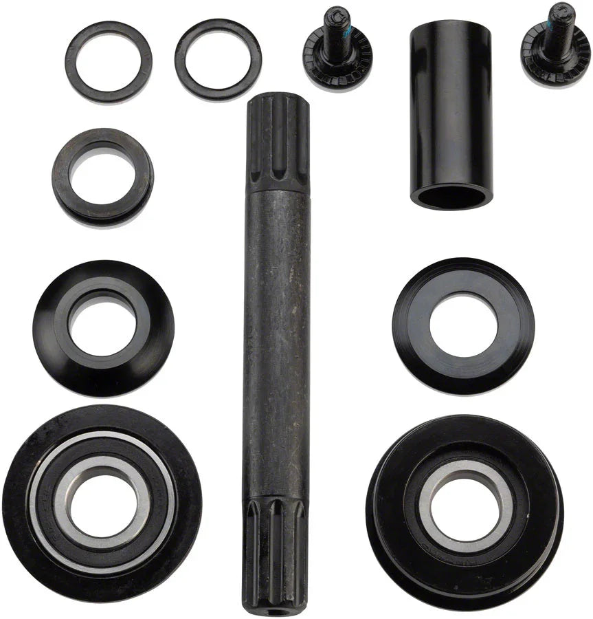 American/MID Bottom Bracket With 8 Spline Spindle Sealed 19mm Black - Bicycle Warehouse