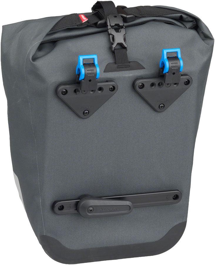 EXP Series Agave Pannier - 12.5L Roll-Top Gray Each - Bicycle Warehouse