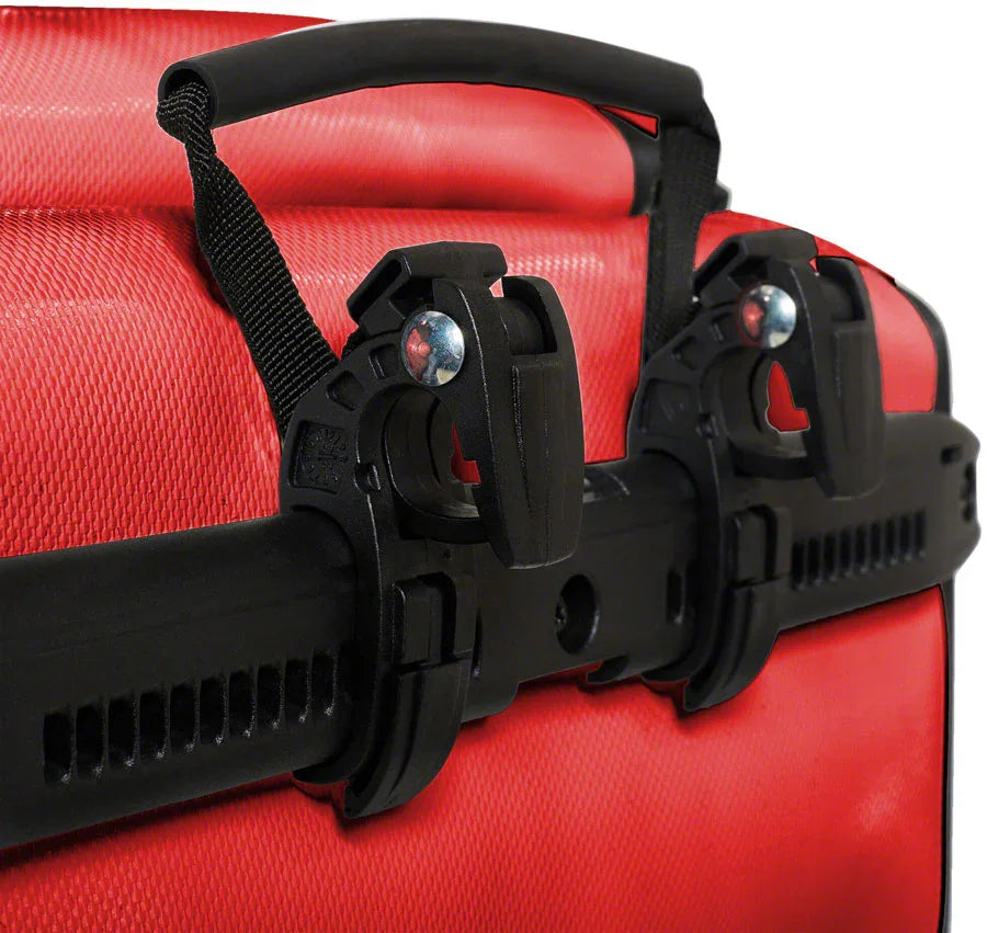 Back Roller Core Rear Pannier - 20L Each Red/Black - Bicycle Warehouse