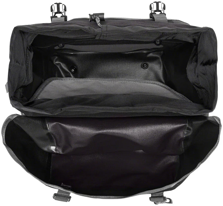 Bike-Packer Plus Panniers - 42L Pair Granite/Black - Bicycle Warehouse
