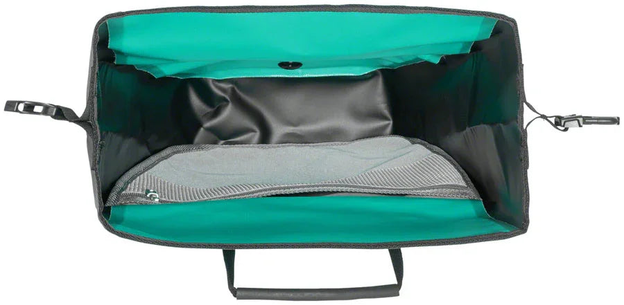 Back-Roller Free Pannier - 40L Pair Lagoon/Black - Bicycle Warehouse