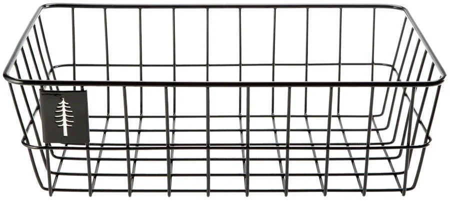Timber to Town ZigZag Basket - Black Medium - Bicycle Warehouse