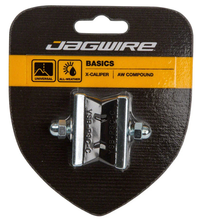 Basics X-Caliper Brake Pads - Threaded Black Pair - Bicycle Warehouse