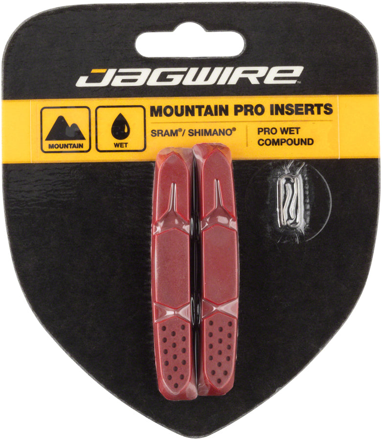 Mountain Pro Brake Pad Replacement Insert for Wet Conditions Red - Bicycle Warehouse