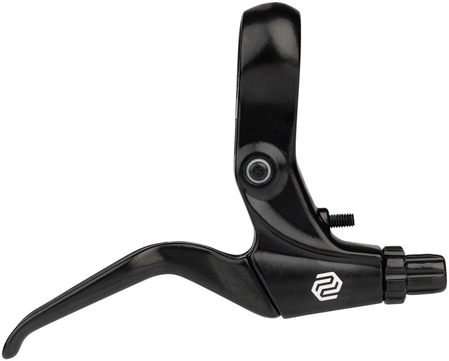 FS-378 Brake Lever Set - Short Pull 2-Finger Tooled Reach Adjust For U Caliper Brakes BLK - Bicycle Warehouse