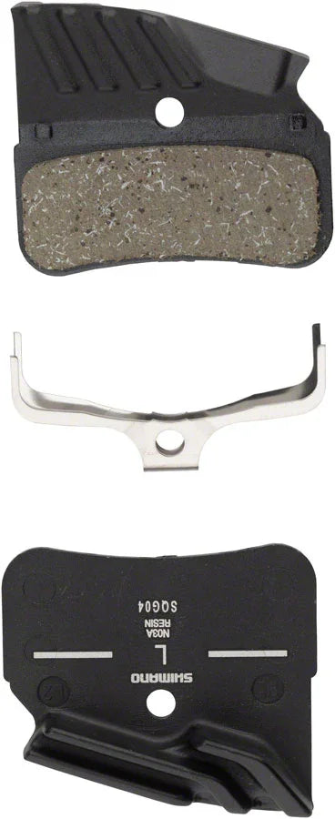 N03A-RF Disc Brake Pad Spring - Resin Compound Finned Alloy Back Plate One Pair - Bicycle Warehouse