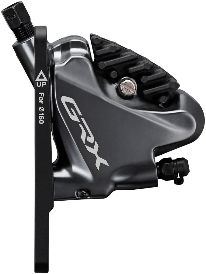 GRX ST-RX810-LA/BR-RX810 Disc Brake Lever/Drop Bar Seatpost Remote - Front Hydraulic Flat Mount Resin Pads BLK - Bicycle Warehouse