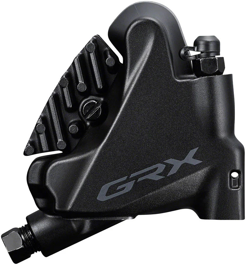 GRX ST-RX600 Shift/Brake Lever BR-RX400 Hydraulic Disc Brake Caliper - Right/Rear 11-Speed Flat Mount Caliper BLK - Bicycle Warehouse