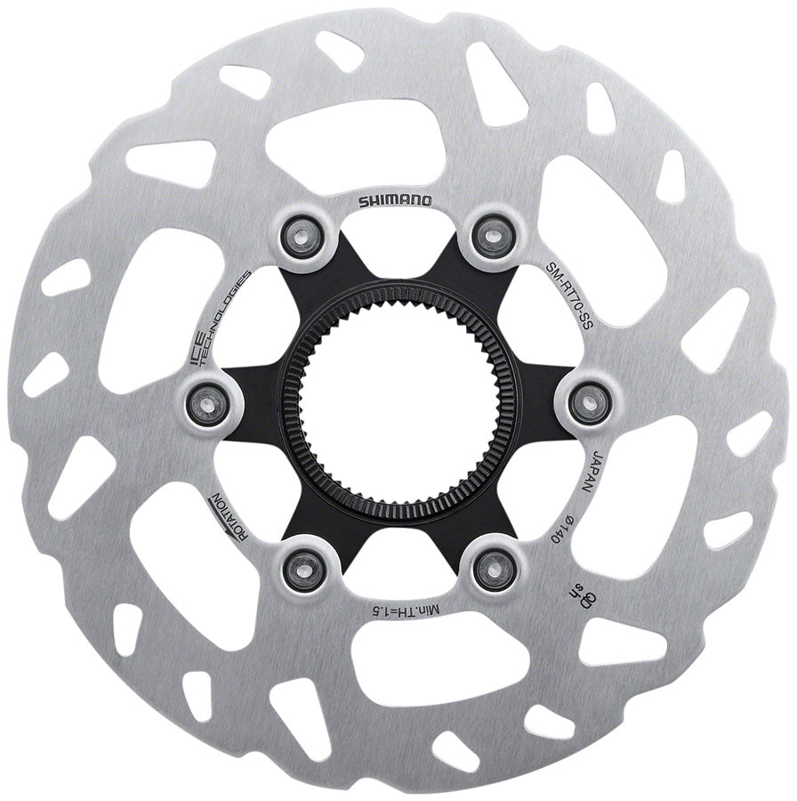SLX SM-RT70-SSI Disc Brake Rotor - 140mm Center Lock Silver - Bicycle Warehouse