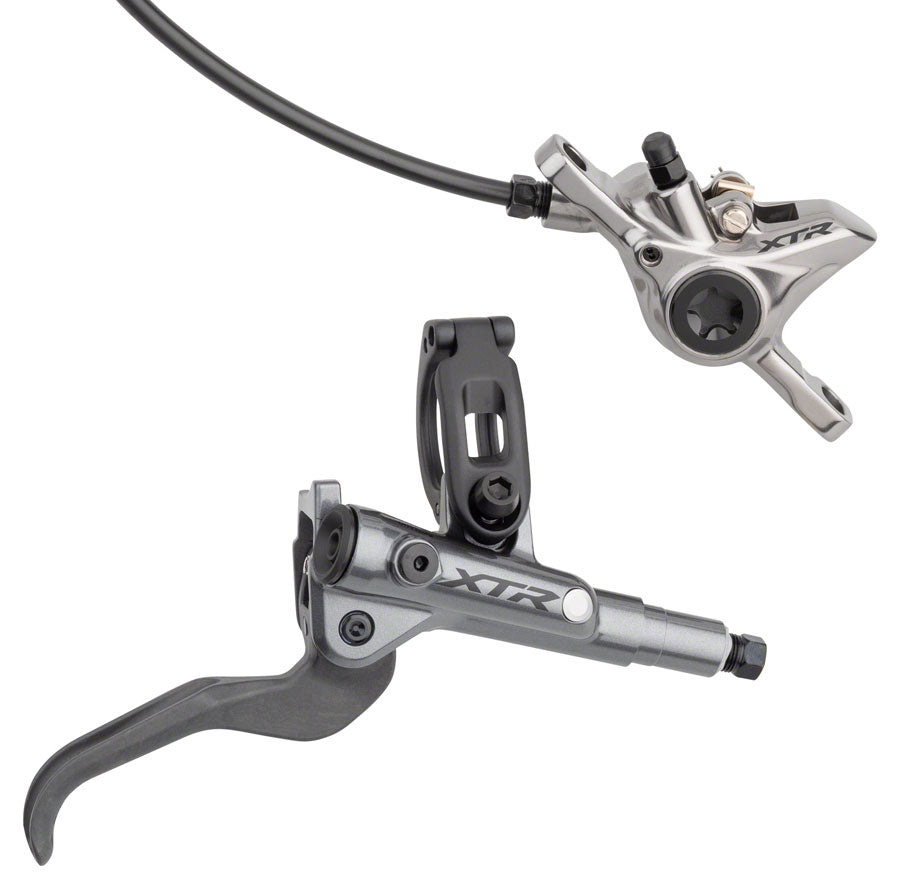 XTR BL-M9100/BR-M9100 Disc Brake Lever - Rear Hydraulic Post Mount Gray - Bicycle Warehouse