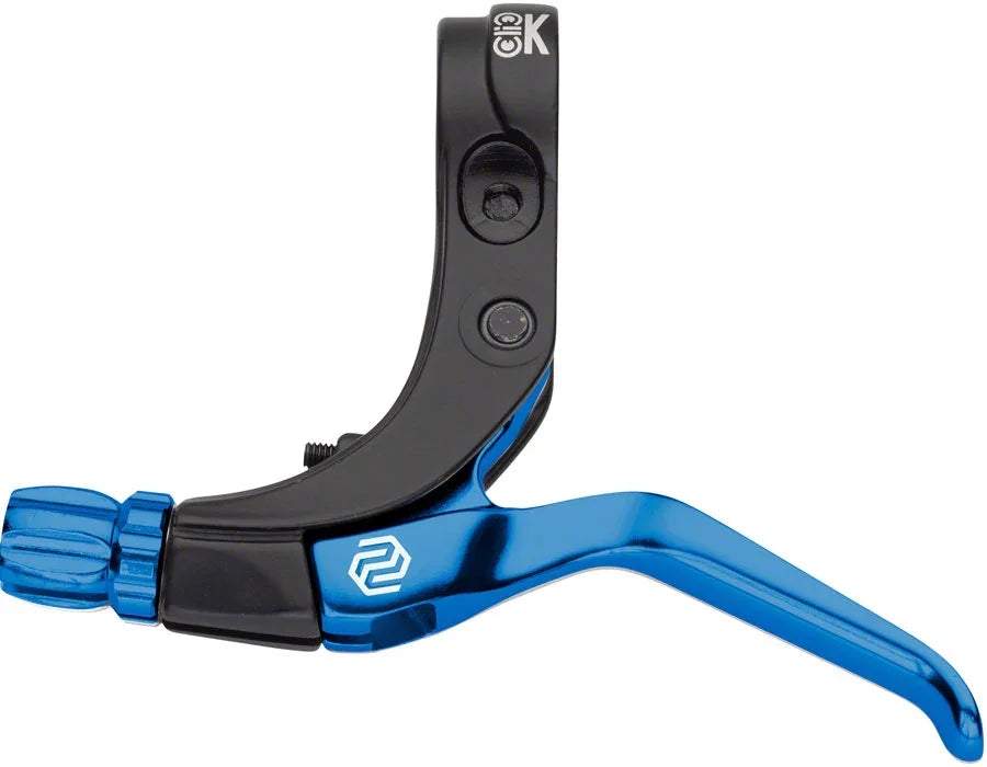 Click V-Point Brake Lever - Long Reach Blue - Bicycle Warehouse