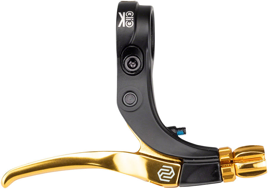 Click V-Point Brake Lever - Short Reach Gold - Bicycle Warehouse