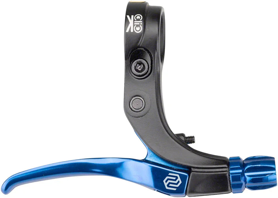 Click V-Point Brake Lever - Short Reach Blue - Bicycle Warehouse