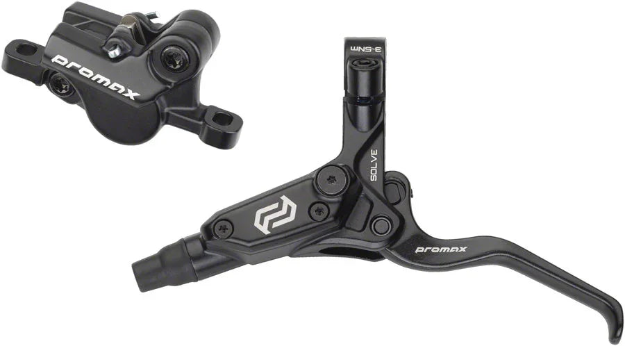 Solve DSK-923 Disc Brake Lever Set - Front 2-Piston Hydraulic Post Mount BLK - Bicycle Warehouse