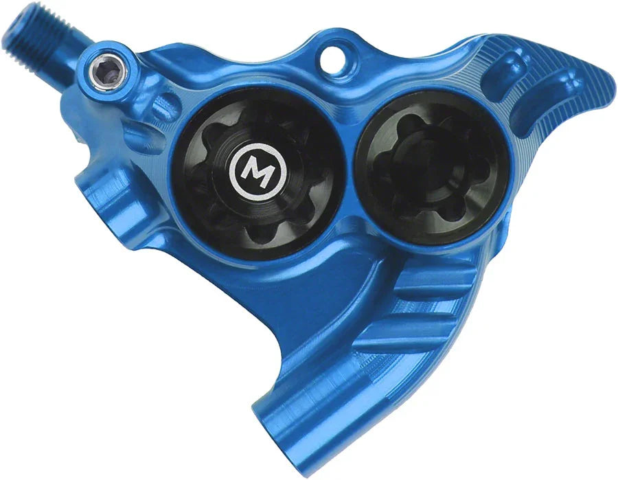 RX4+ Disc Brake Caliper - Rear Flat Mount Direct +20mm Mineral Oil Blue - Bicycle Warehouse