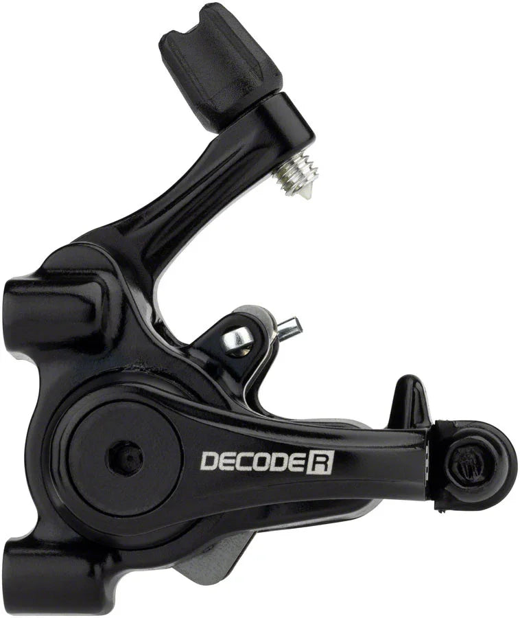 Decode R DSK-718R Disc Brake Caliper - Short Pull Road Mechanical Flat Mount BLK - Bicycle Warehouse