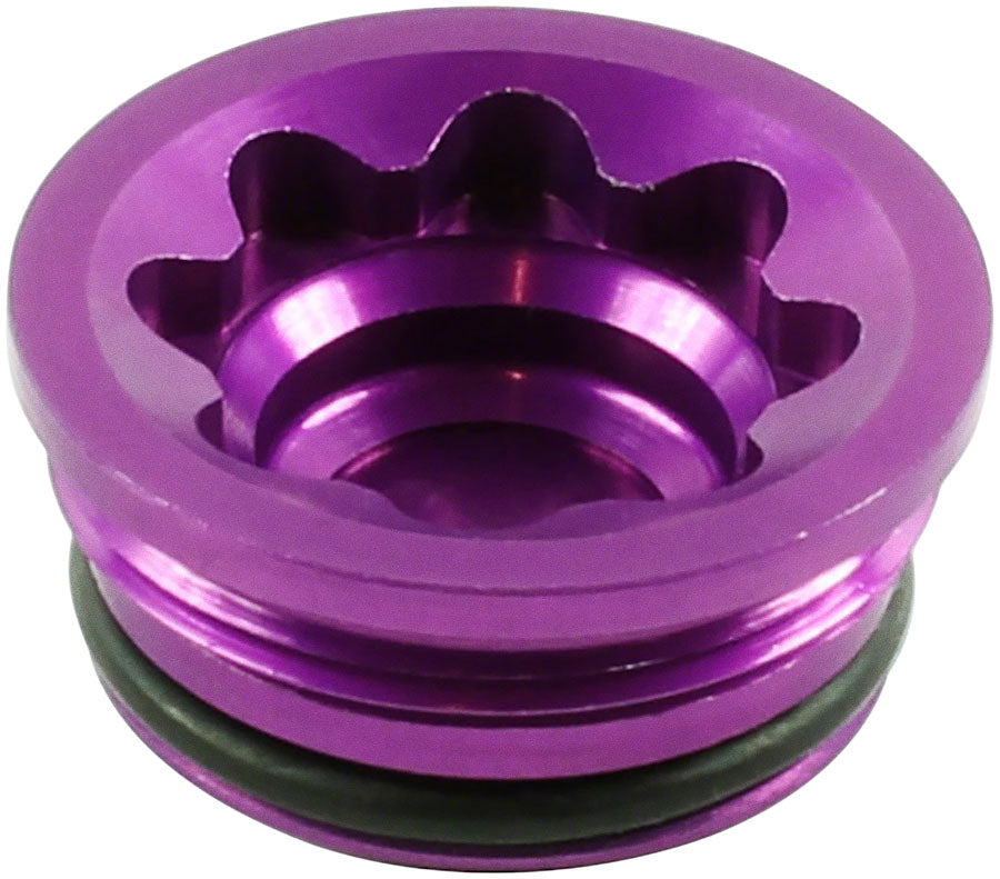 V4 Large Disc Brake Caliper Bore Cap - Purple - Bicycle Warehouse