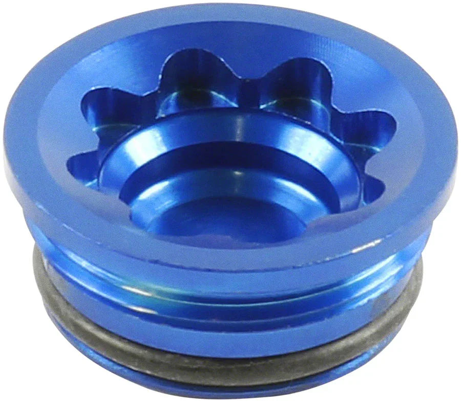 V4 Small/E4 Disc Brake Caliper Bore Cap - Blue - Bicycle Warehouse
