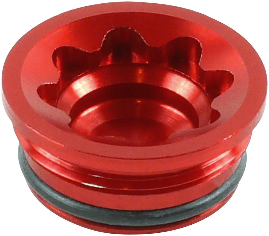V4 Small/E4 Disc Brake Caliper Bore Cap - Red - Bicycle Warehouse