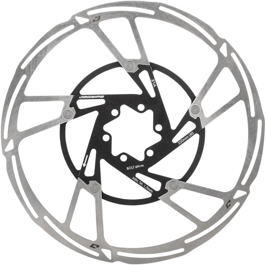 Pro LR2 Disc Brake Rotor - 220mm 6-Bolt Silver/Black - Bicycle Warehouse