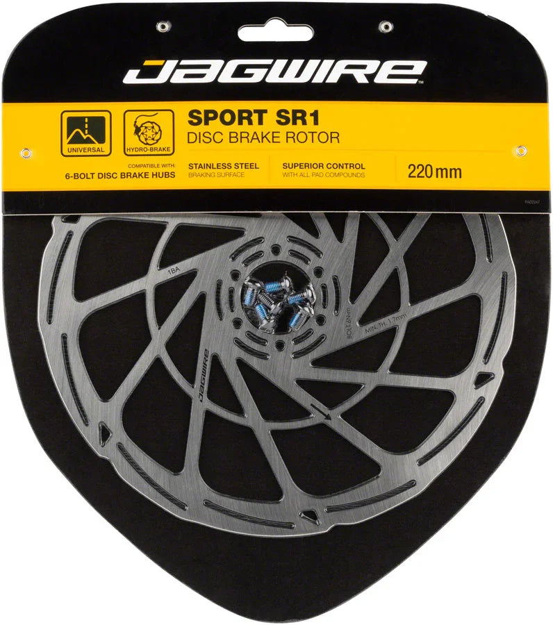 Sport SR1 Disc Brake Rotor - 220mm 6-Bolt Silver - Bicycle Warehouse