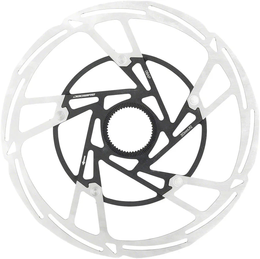 Pro LR2 Disc Brake Rotor - 203mm Center Lock Silver/Black - Bicycle Warehouse