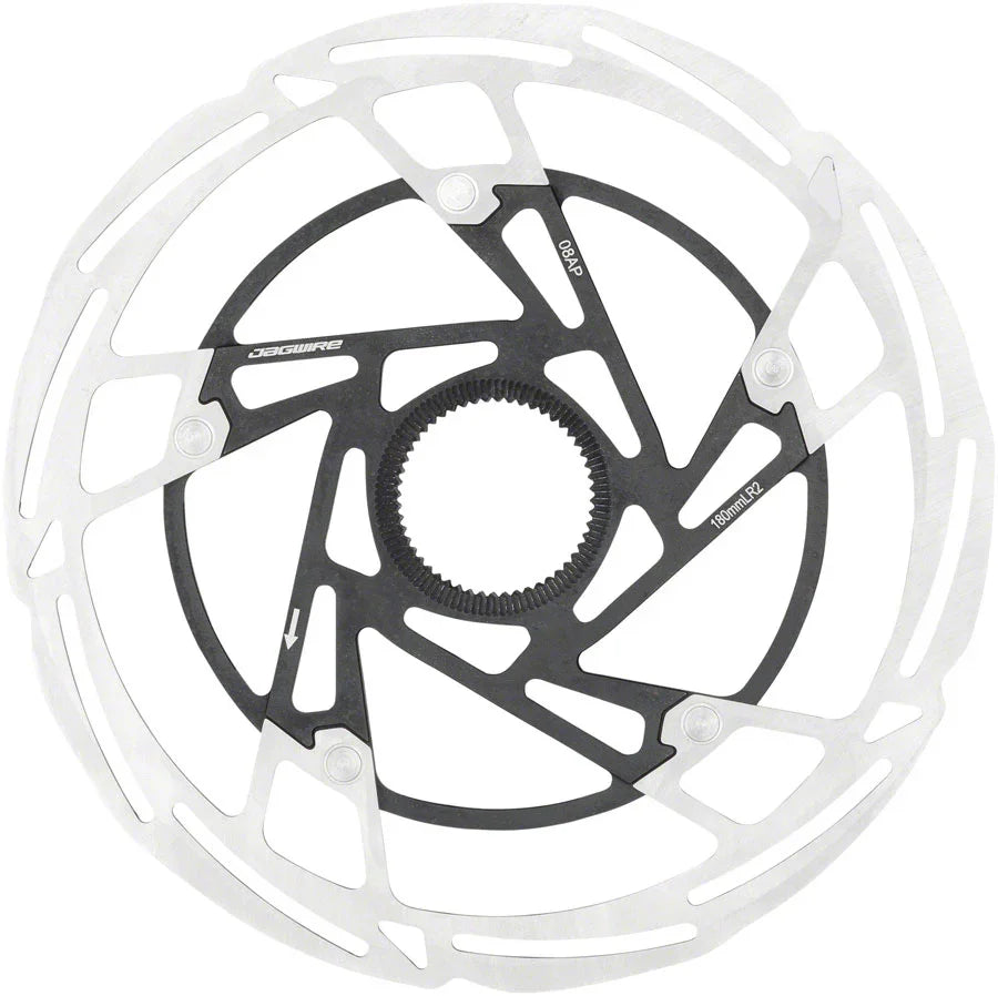 Pro LR2 Disc Brake Rotor - 160mm Center Lock Silver/Black - Bicycle Warehouse