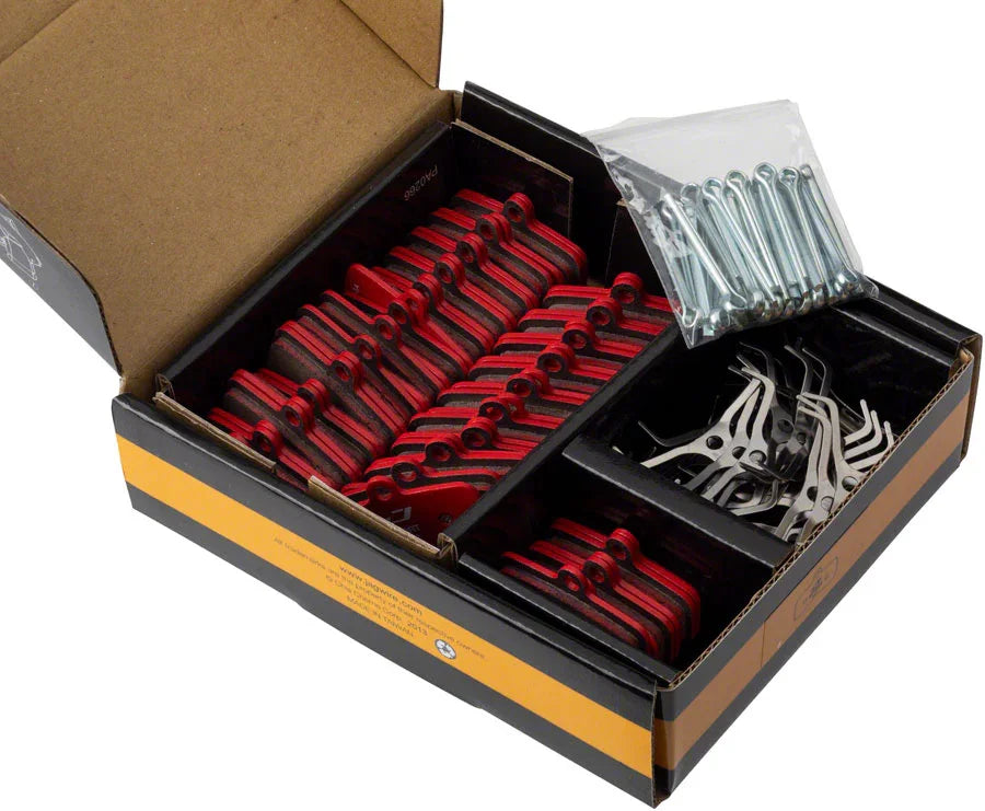 Sport Semi-Metallic Disc Brake Pads Shimano XTR M9120 XT M8120 SLX M7120 Saint M820 MT520 MT420 Box of 25 Pairs - Bicycle Warehouse