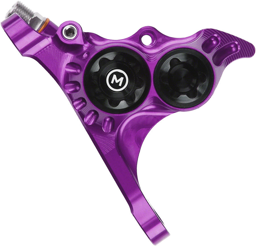 RX4+ Disc Brake Caliper - Front Flat Mount Direct +20mm Mineral Oil Type Purple - Bicycle Warehouse