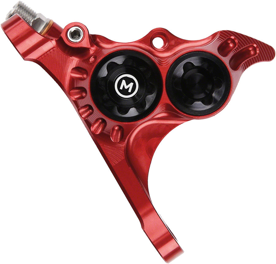 RX4+ Disc Brake Caliper - Front Flat Mount Direct +20mm Mineral Oil Type Red - Bicycle Warehouse