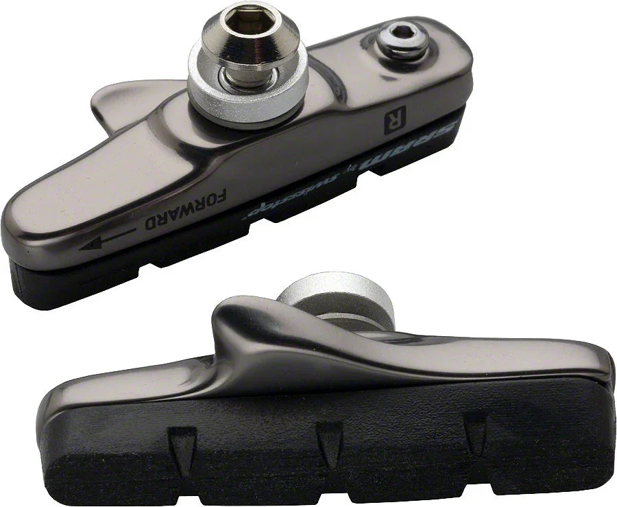 Red/Force/Rival 2010 Dark Silver Brake Shoe and Pads by SwissStop Pair - Bicycle Warehouse