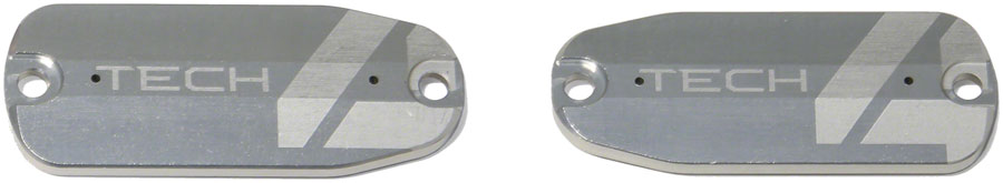 Tech 4 Brake Lever Reservoir Lid - Silver Pair - Bicycle Warehouse