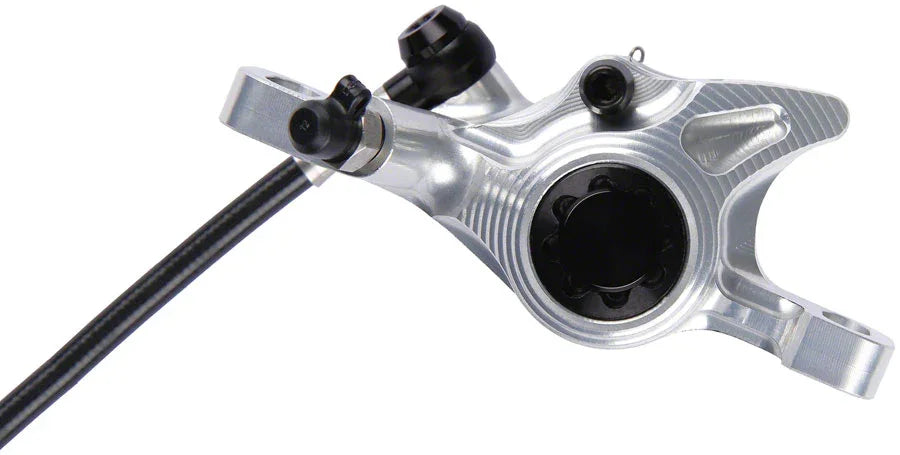 XCR Pro X2 Disc Brake and Lever Set - Front Hydraulic Post Mount Silver - Bicycle Warehouse