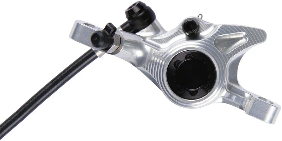 XCR Pro X2 Disc Brake and Lever Set - Rear Hydraulic Post Mount Silver - Bicycle Warehouse