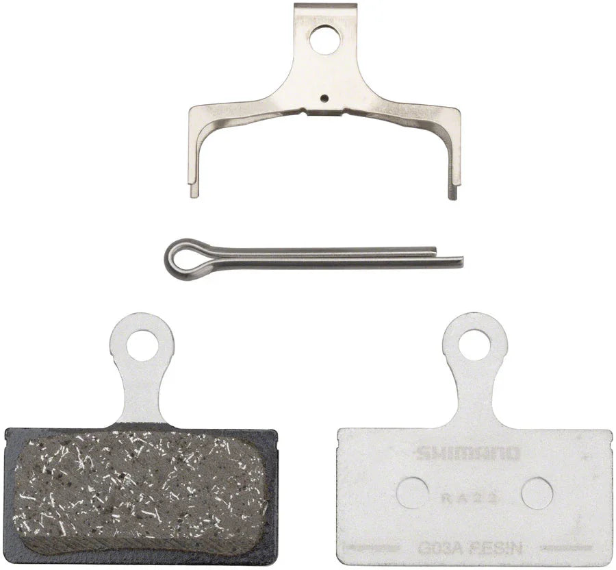 G05A-RX Disc Brake Pad Spring - Resin Compound Alloy Back Plate Box/25 pair - Bicycle Warehouse